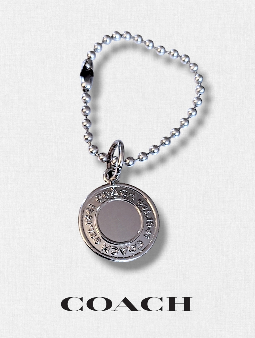 Coach Metal Hangtag Charm